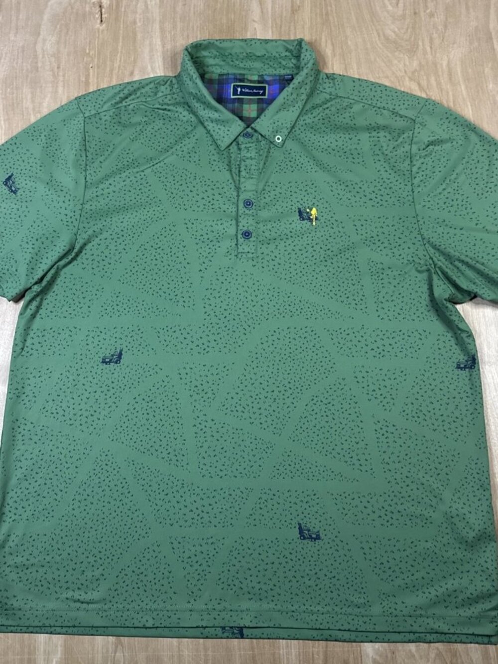 William Murray Golf Mens Green Short Sleeve Polo Shirt  Size XL